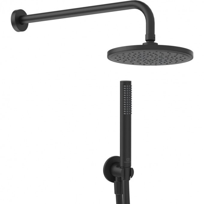 Готовый набор 5 в 1 из верхнего душа, лейки, держателей и шланга IDEAL STANDARD IDEALRAIN BD389XG